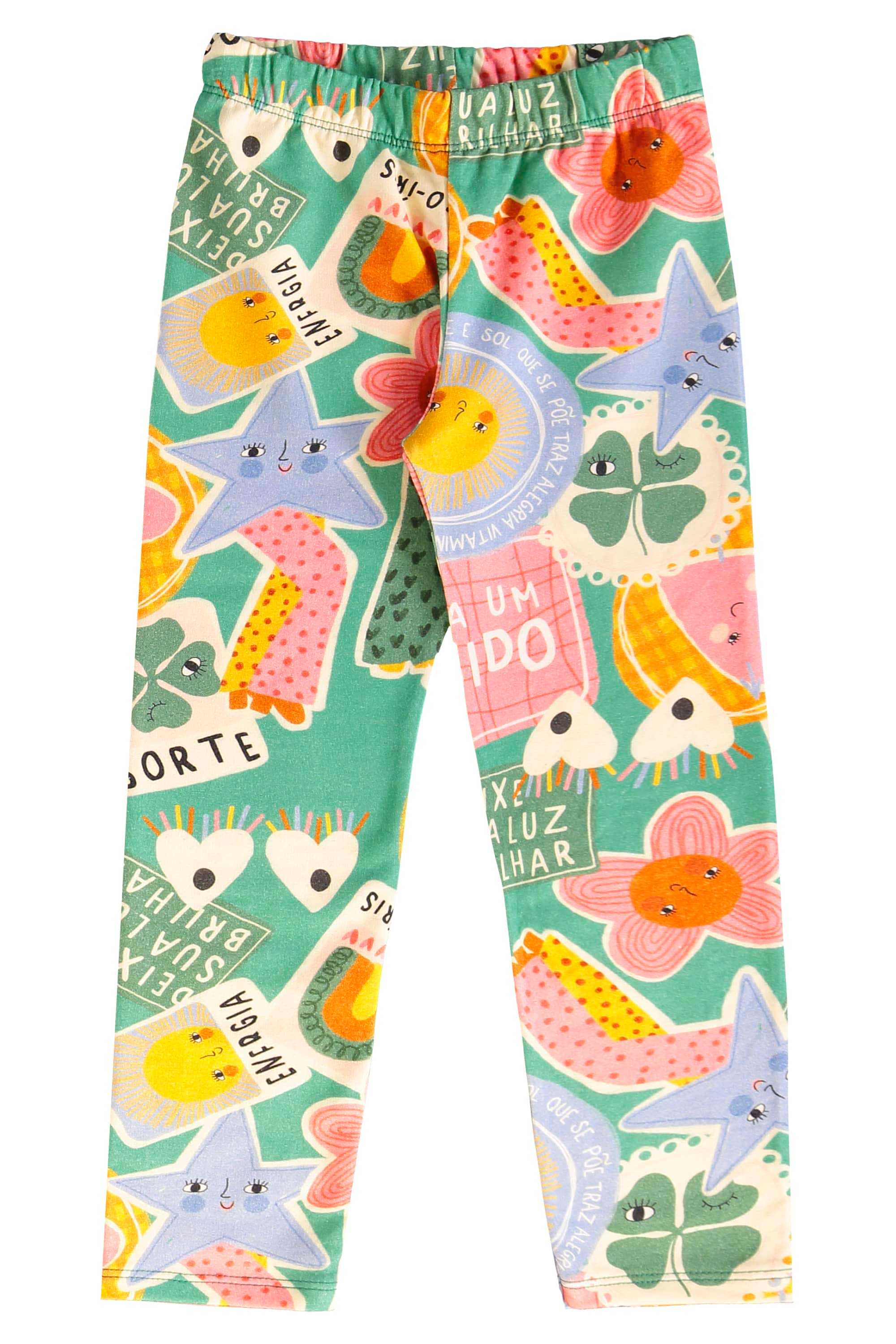 Conjunto Infantil Energia Boa com Blusão e Calça Legging (Verde) Três e Já - Imagem 18